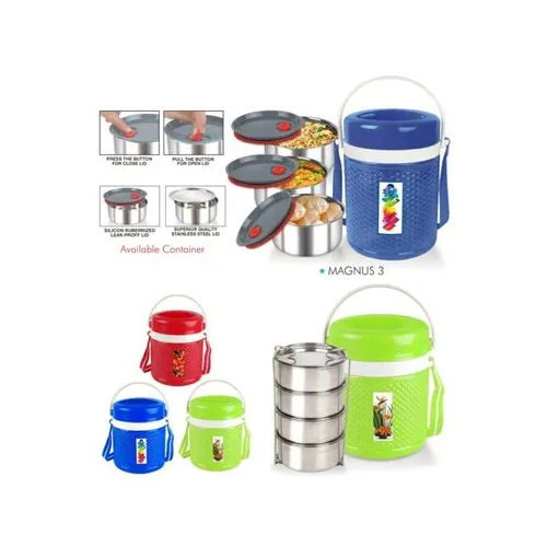 Multicolor Executive Insulated Lunch Box With Bag