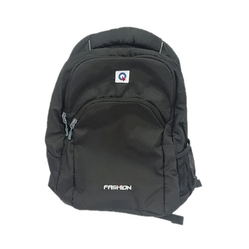 Black Unisex School Backpack Bag