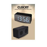 Black Bluetooth Speaker With Alarm Clock