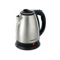 Stainless Steel Electric Kettle - 220 Volt Power, Silver Color | Automatic Shut Off, Power Indicator, Durable & Easy To Clean