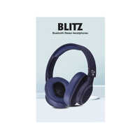Bluetooth Stereo Headphones - Durable Plastic, Sleek Blue Color | Modern Design, 8-hour Battery Life, Built-in Microphone
