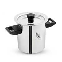 Ss Milk Boiler Cooker - Stainless Steel, Available In Multiple Sizes , Polished Finish For Easy Maintenance & Elegant Design
