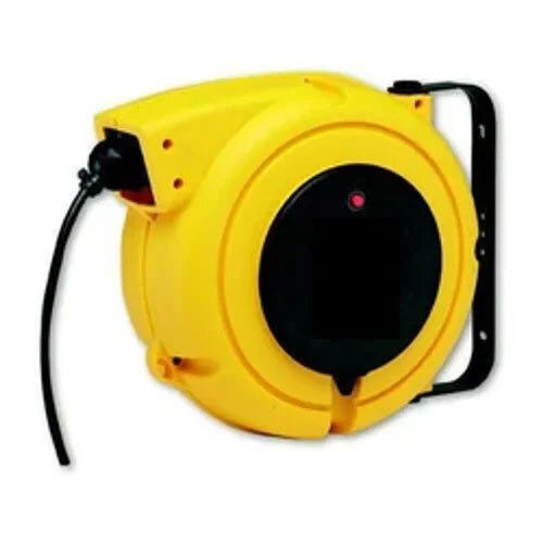 Yellow Spring Operated Cable Reel Lamp