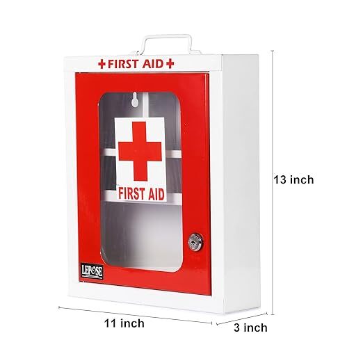 Wall mountable Metal First Aid