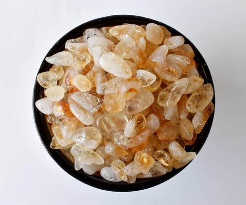 Citrine Tumbled, Healing Crystal Tumbled Stones