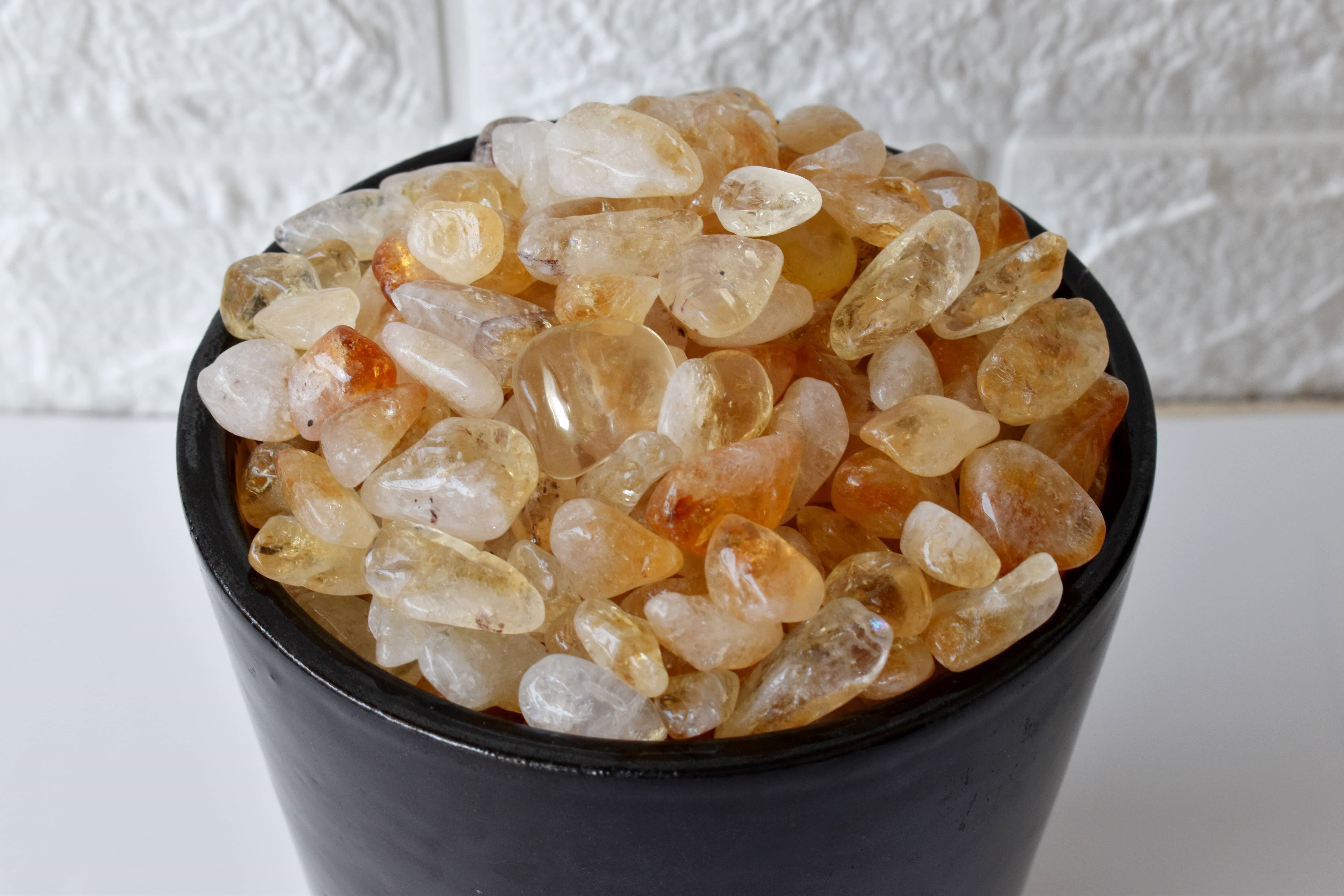 Citrine Tumbled, Healing Crystal Tumbled Stones