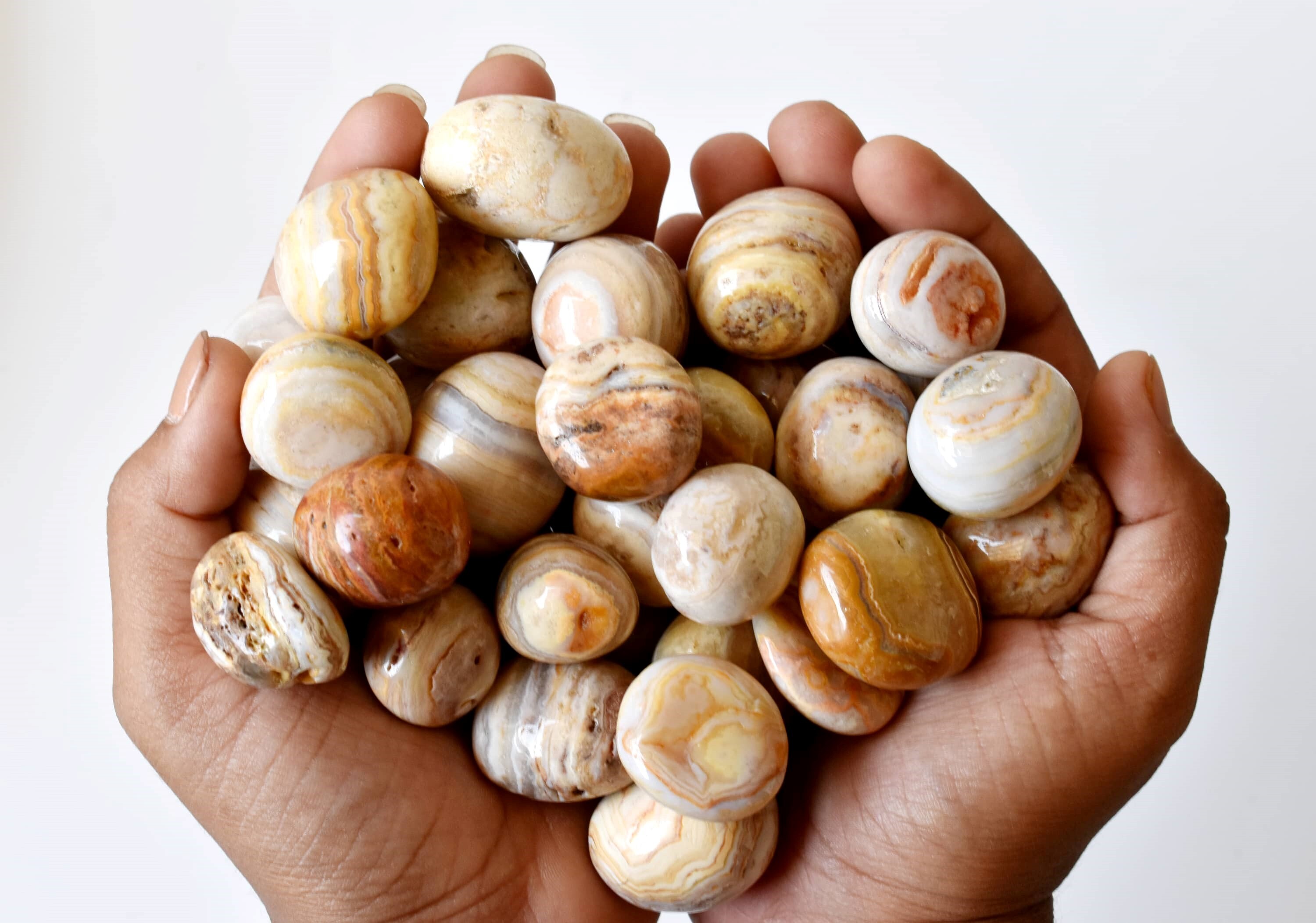 Crazy Lace Agate Tumbled, Healing Crystal Tumbled Stones