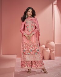 SALWAR KAMEEZ DRESS ORGANZA SIMAR SILK