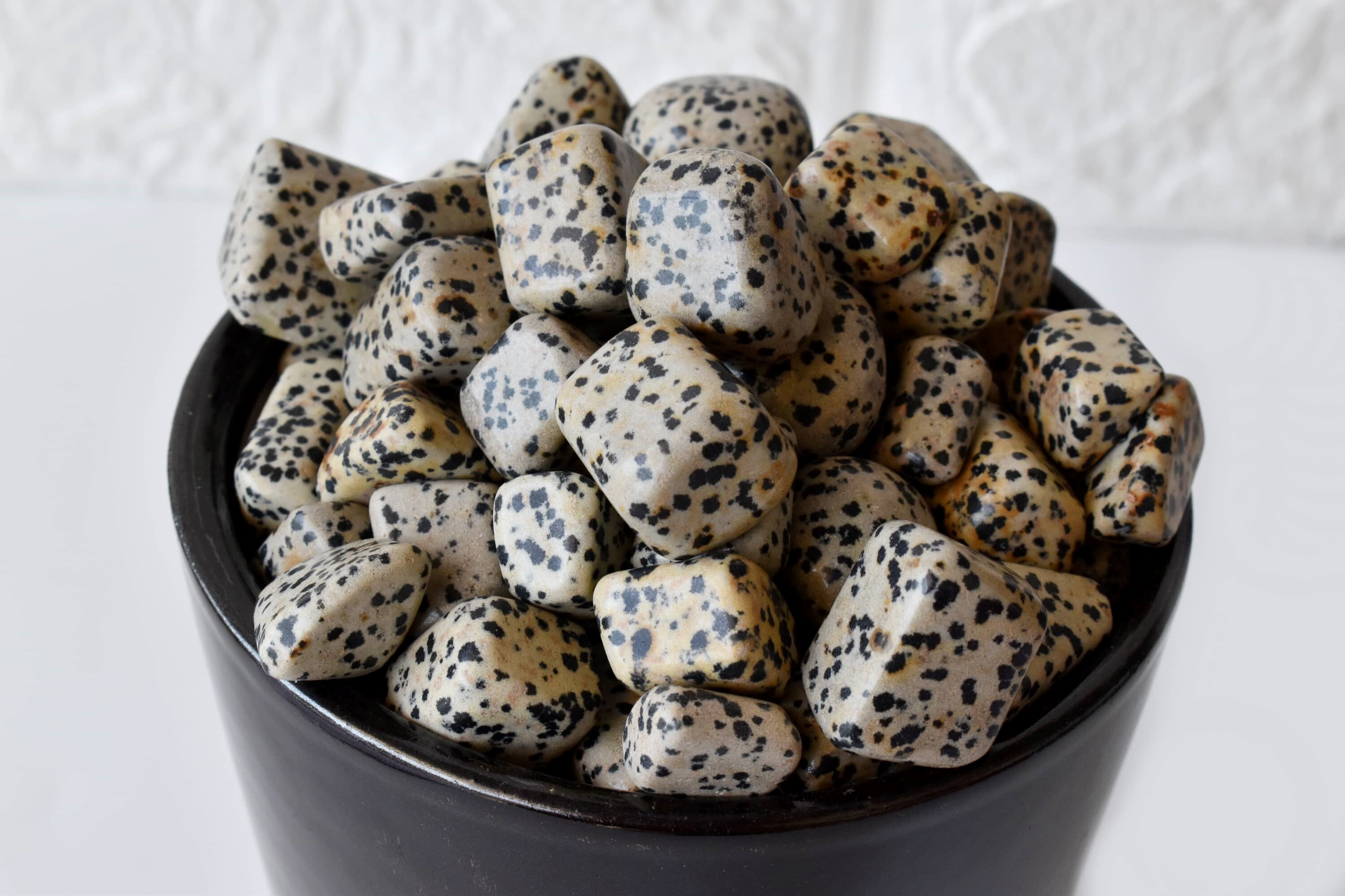 Dalmatian Jasper Tumbled, Healing Crystal Tumbled Stones