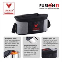 FUSION 4 VIRTUE HOMEWARE STAINLESS STEEL LUNCH BOX PACK