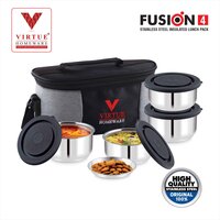 FUSION 4 VIRTUE HOMEWARE STAINLESS STEEL LUNCH BOX PACK