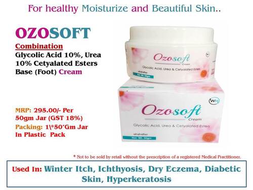 Glycolic Acid 10%, Urea 10% Cetyalated Esters Base (Foot) Cream - Storage Instructions: Dry Place