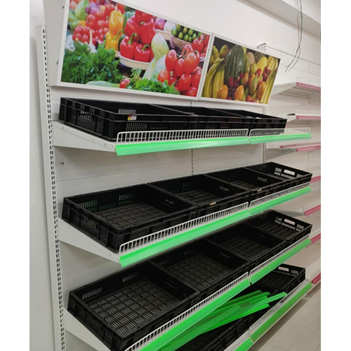 4 Feet Fruits And Vegetables Racks