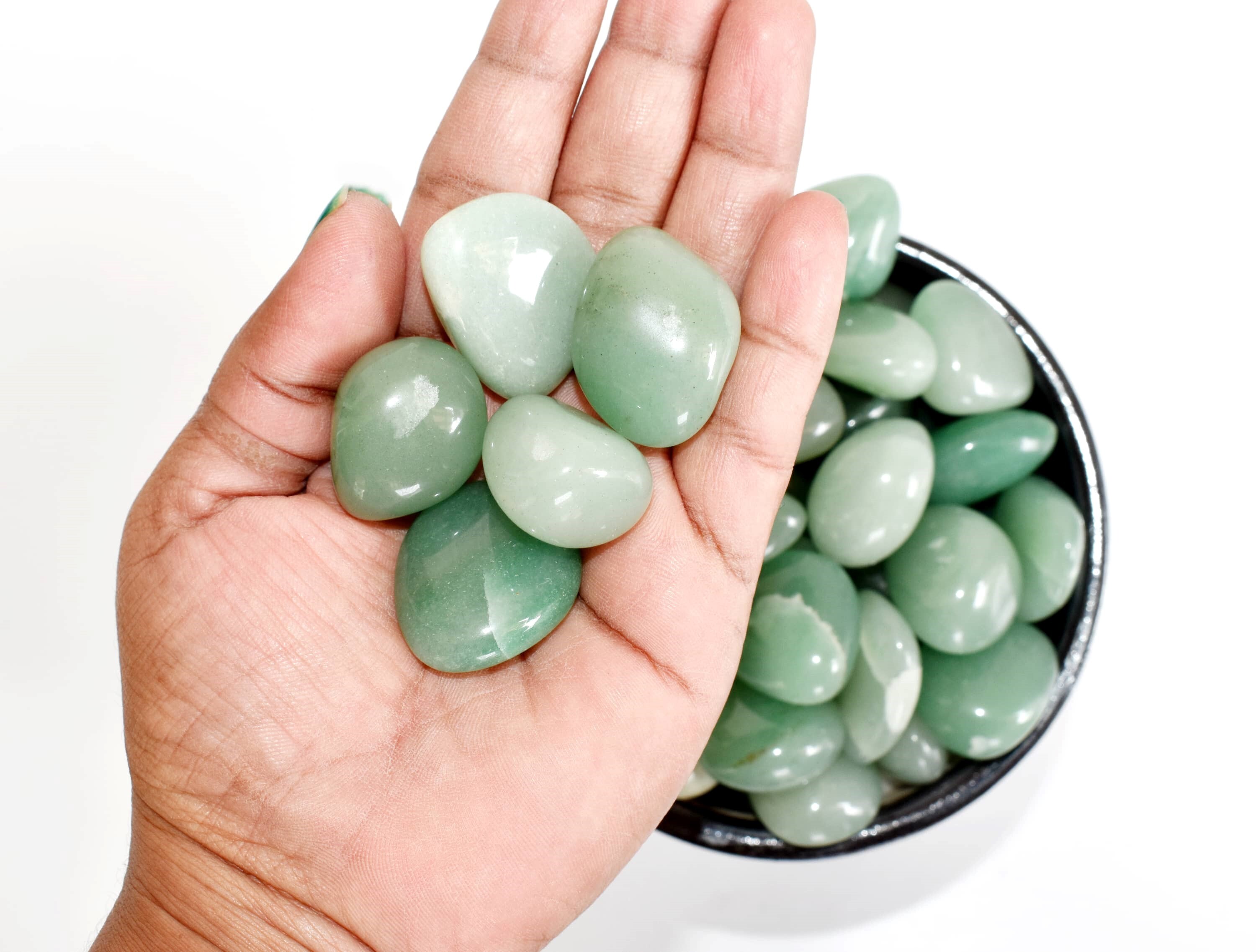 Green Aventurine  Tumbled, Healing Crystal Tumbled Stones