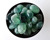 Green Fluorite Tumbled, Healing Crystal Tumbled Stones - Grade: Aaa