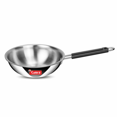 Camro Triply Deep Fry Pan - Color: Silver