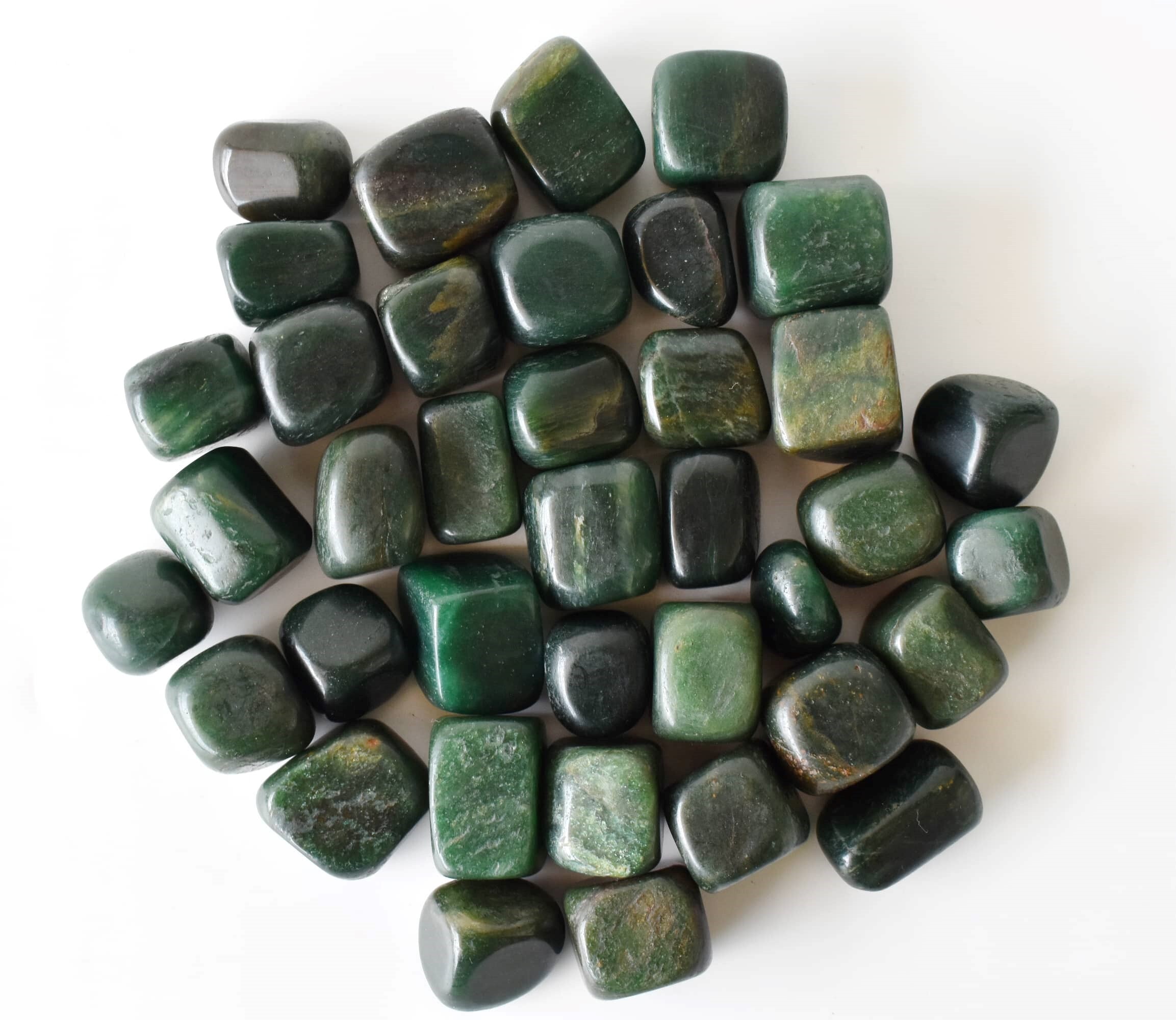 Green Jade Tumbled, Healing Crystal Tumbled Stones