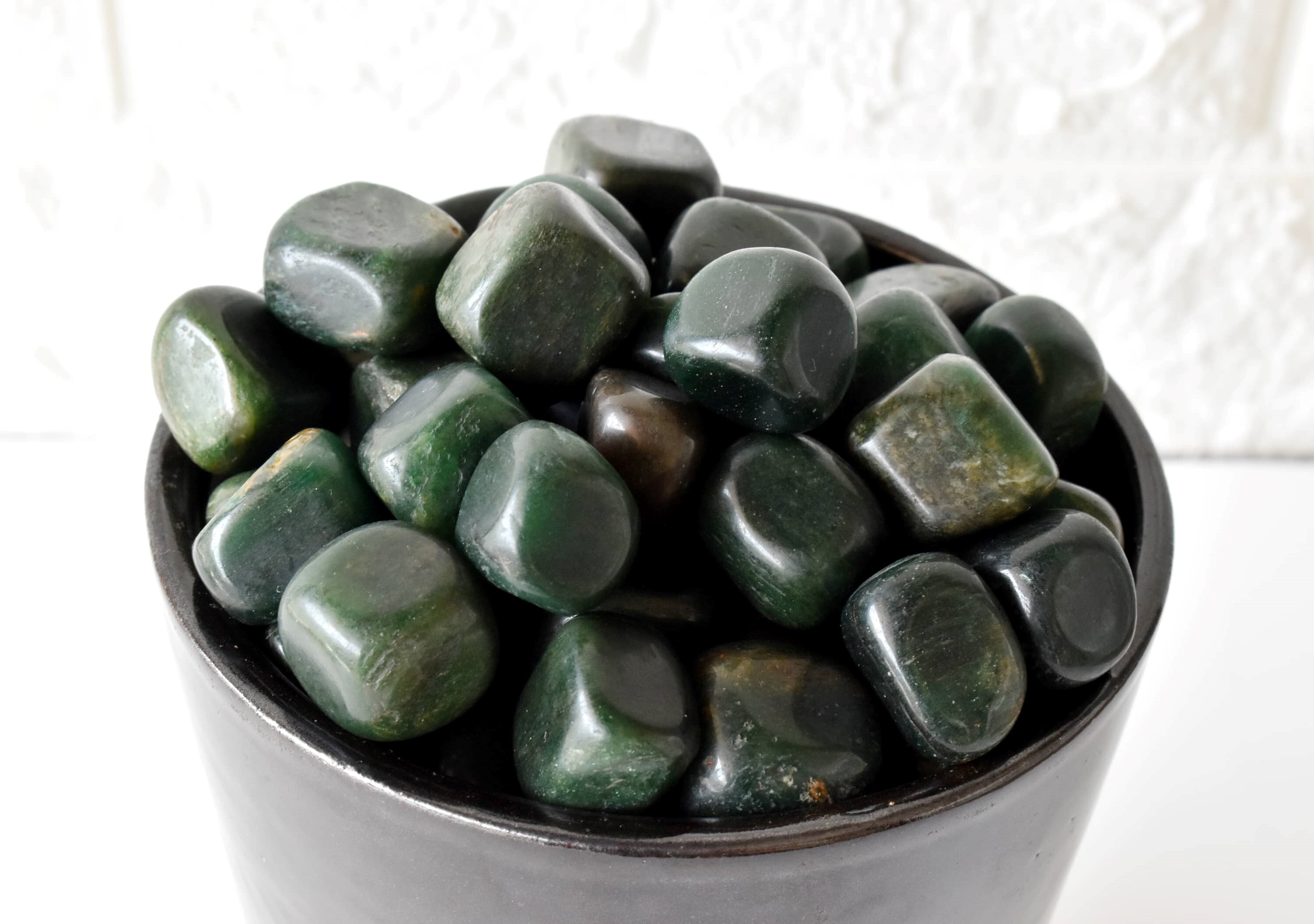 Green Jade Tumbled, Healing Crystal Tumbled Stones