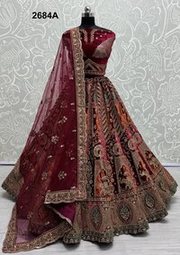 Velvet LEHENGA  WEDDING WEAR