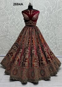 Velvet LEHENGA  WEDDING WEAR