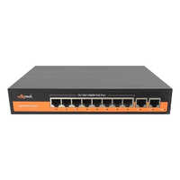 Black Syrotech Sy-8000p-2t-150w 8 Plus 2 Gigabit Poe Switch