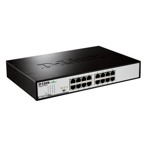 Black D Link Dgs1016D 16 Ports Giga Switch