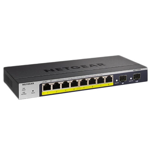 Black Netgear Gs110Tp Network Switch