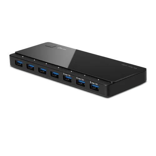 Black Tp Link Uh-700 7Port Usb 3.0 Hub