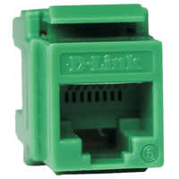 D Link Cat6 Utp Keystone Jack - Polycarbonate, Different Sizes, Vibrant Green Color | Electric-powered For Industrial Use