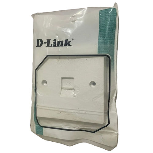 White D Link Single Face Plate