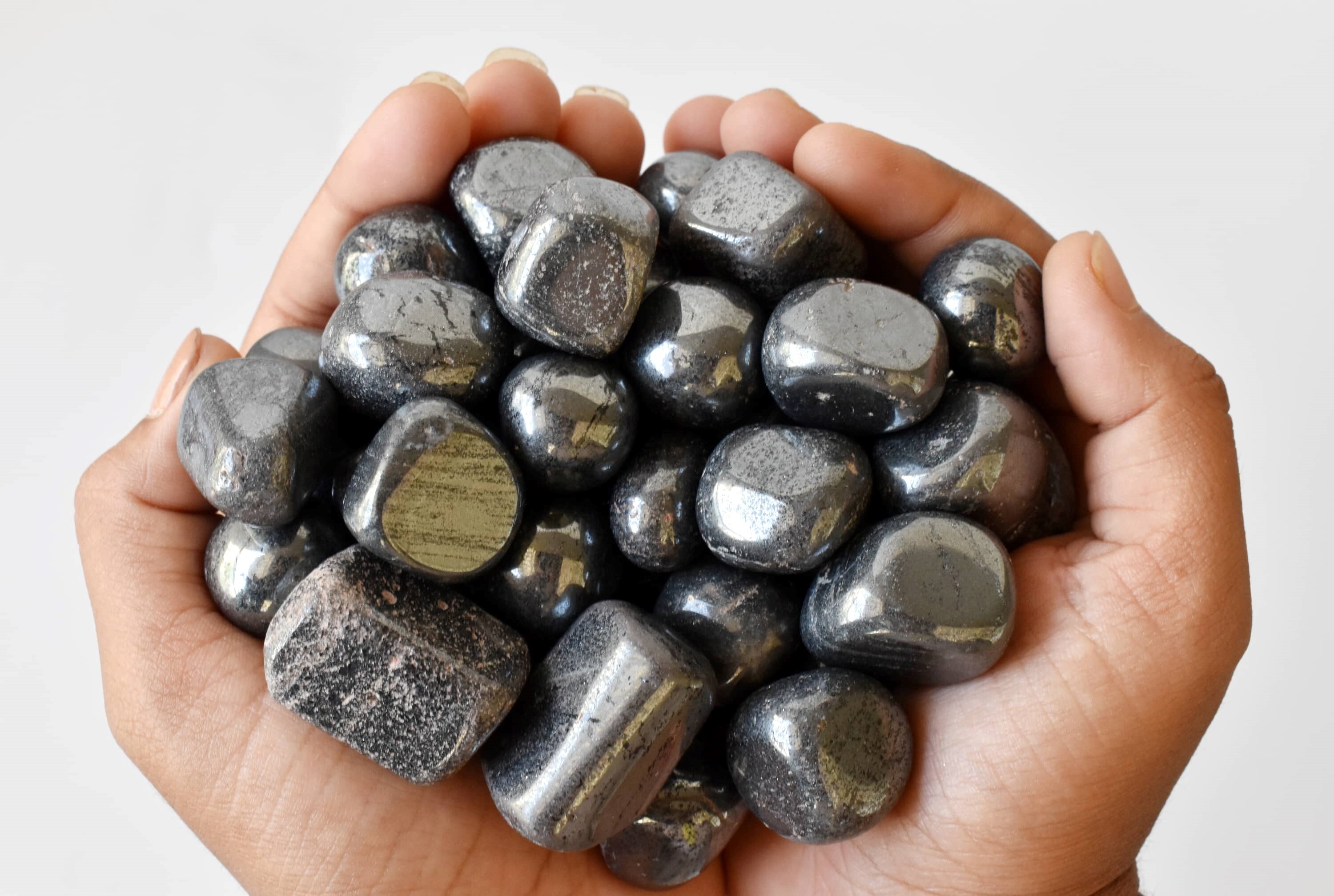 Hematite Tumbled, Healing Crystal Tumbled Stones