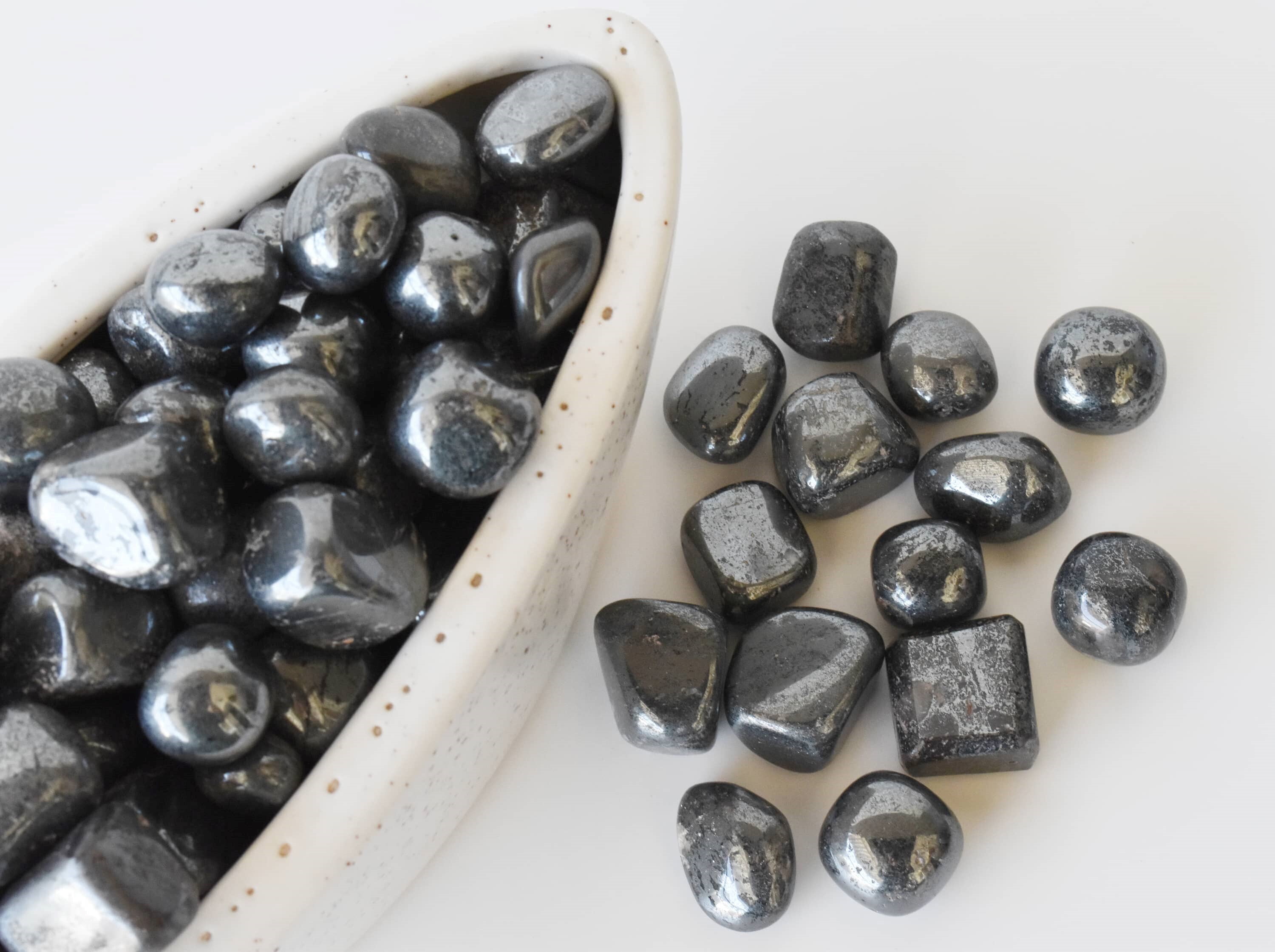 Hematite Tumbled, Healing Crystal Tumbled Stones