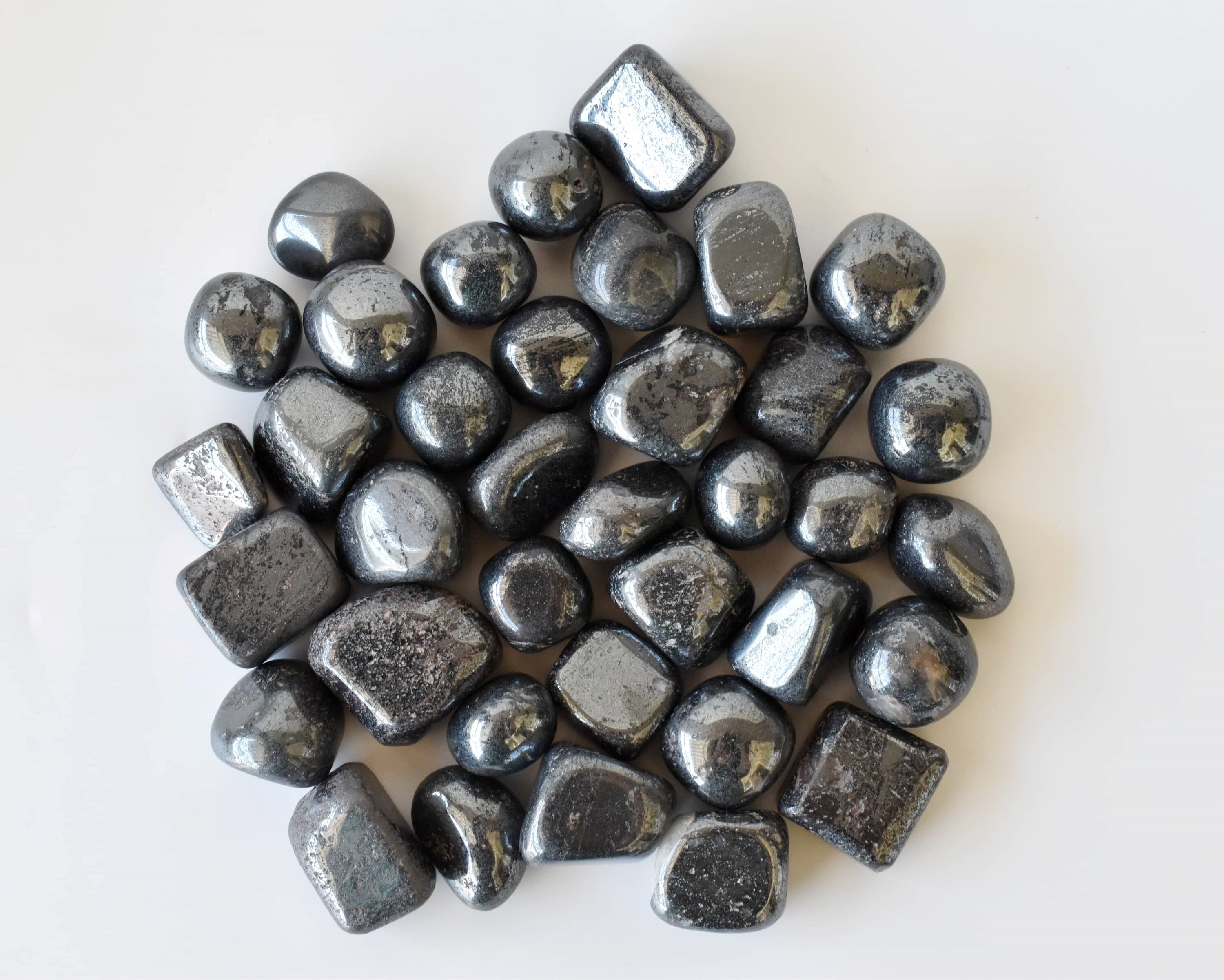 Hematite Tumbled, Healing Crystal Tumbled Stones