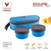 SIZZLERS VIRTUE HOMEWARE ST. STEEL INNER LUNCH BOX PACK