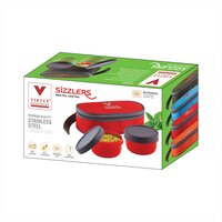 SIZZLERS VIRTUE HOMEWARE ST. STEEL INNER LUNCH BOX PACK