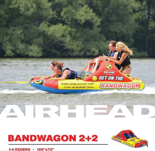 Sports Stuff Airhead Bandwagon 2 + 2 - 4 seater towable / bumper / tube / ringo