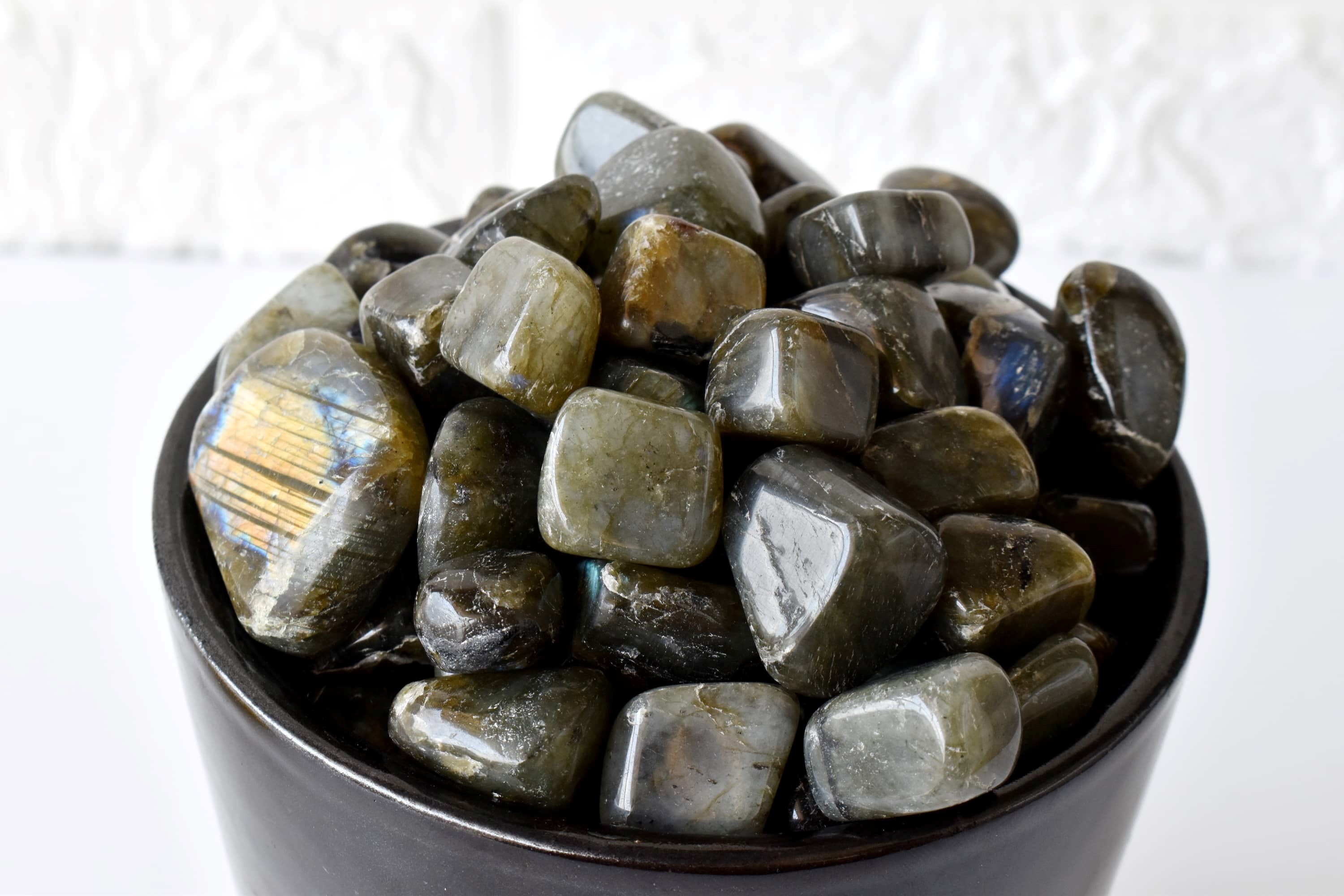 Labradorite  Tumbled, Healing Crystal Tumbled Stones