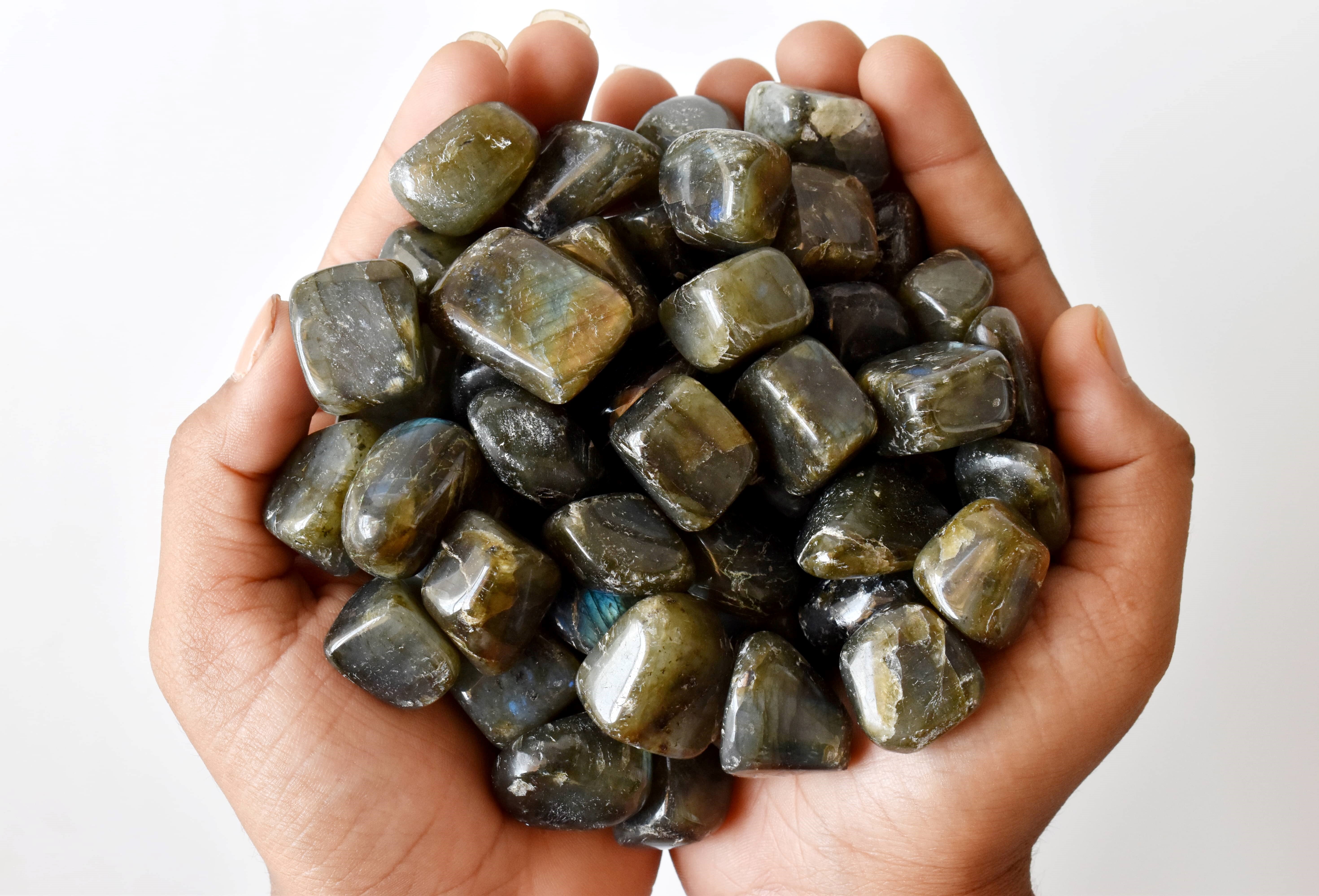 Labradorite  Tumbled, Healing Crystal Tumbled Stones