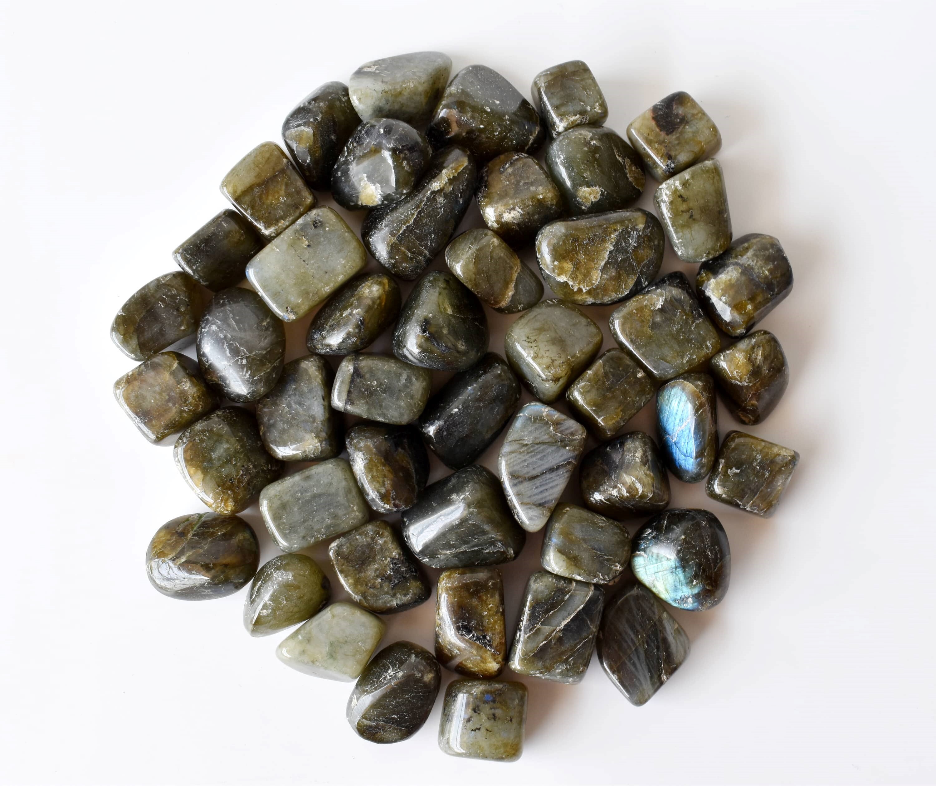 Labradorite  Tumbled, Healing Crystal Tumbled Stones