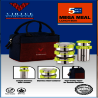 MEGA MEAL VIRTUE HOMEWARE STAINLESS STEEL LUNCH BOX PACK