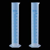 Plastic Graduated Measuring Jar - 3x5x10 Inch, Weight 500 Grams, Non-transparent White Design For Industrial And Laboratory Use