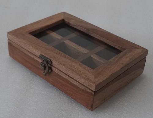 Wooden Rectangular Spice Box