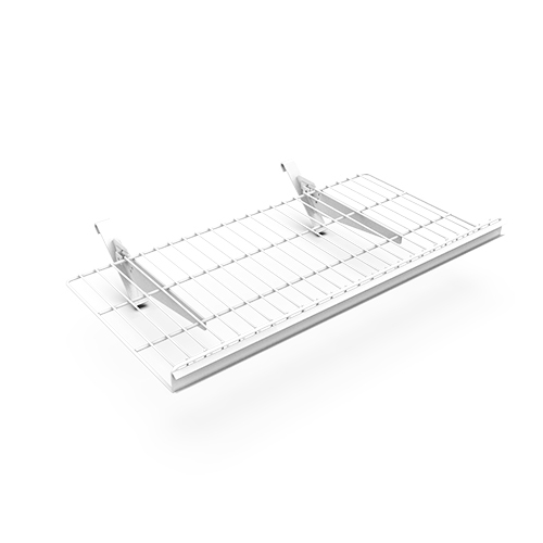 3X60X77 CM White Refrigerator Wire Shelves