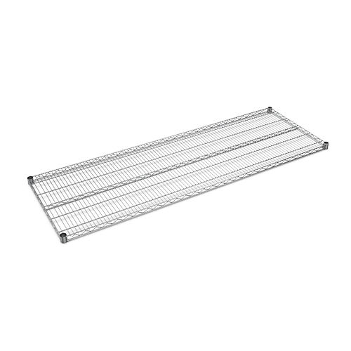 Grey 24X72 Inch Chrome Wire Wire Shelf