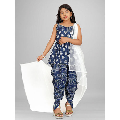 Girls Dhoti Dupatta Set