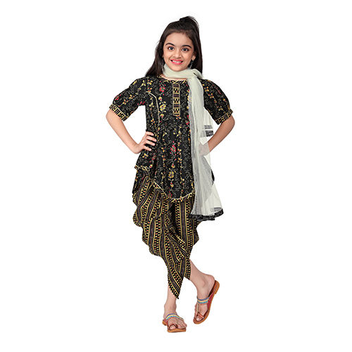 DNO-094 Girls Dhoti Dupatta Set