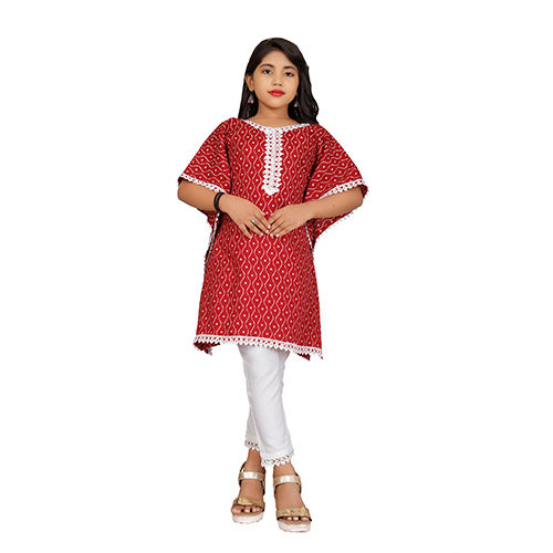 DNO-017 Girls Kaftan With Bottom Set