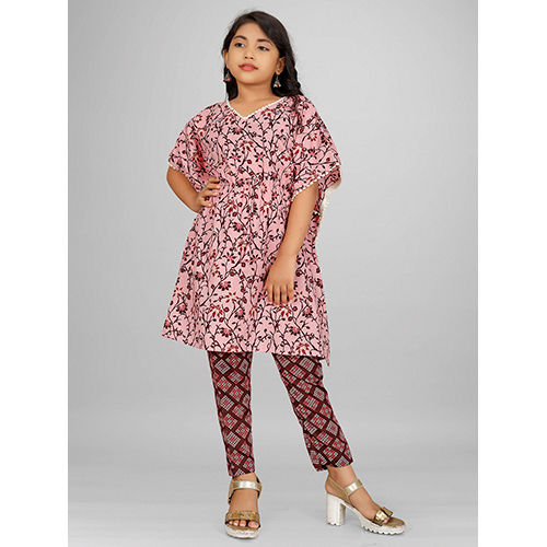 DNO-033 Girls Kaftan With Bottom Set