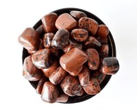 Mahogany Obsidian Tumbled - Size 18-25mm | Perfect For Jewelry Creation And Crystal Healing Practices With Smaller Size Crystals