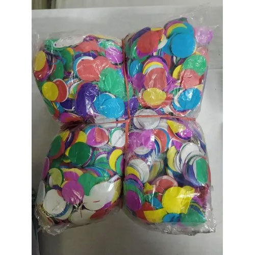 Round Confetti Paper Multi Color Size: Standard